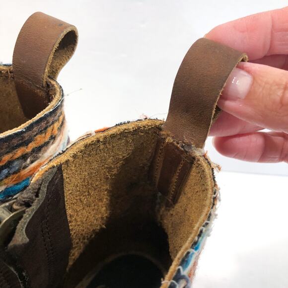 Scandic Edith Hippie Yarn Mid Heel Zipper Clog Boots - Picture 7 of 11